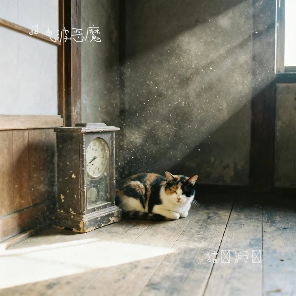 猫と古時計
